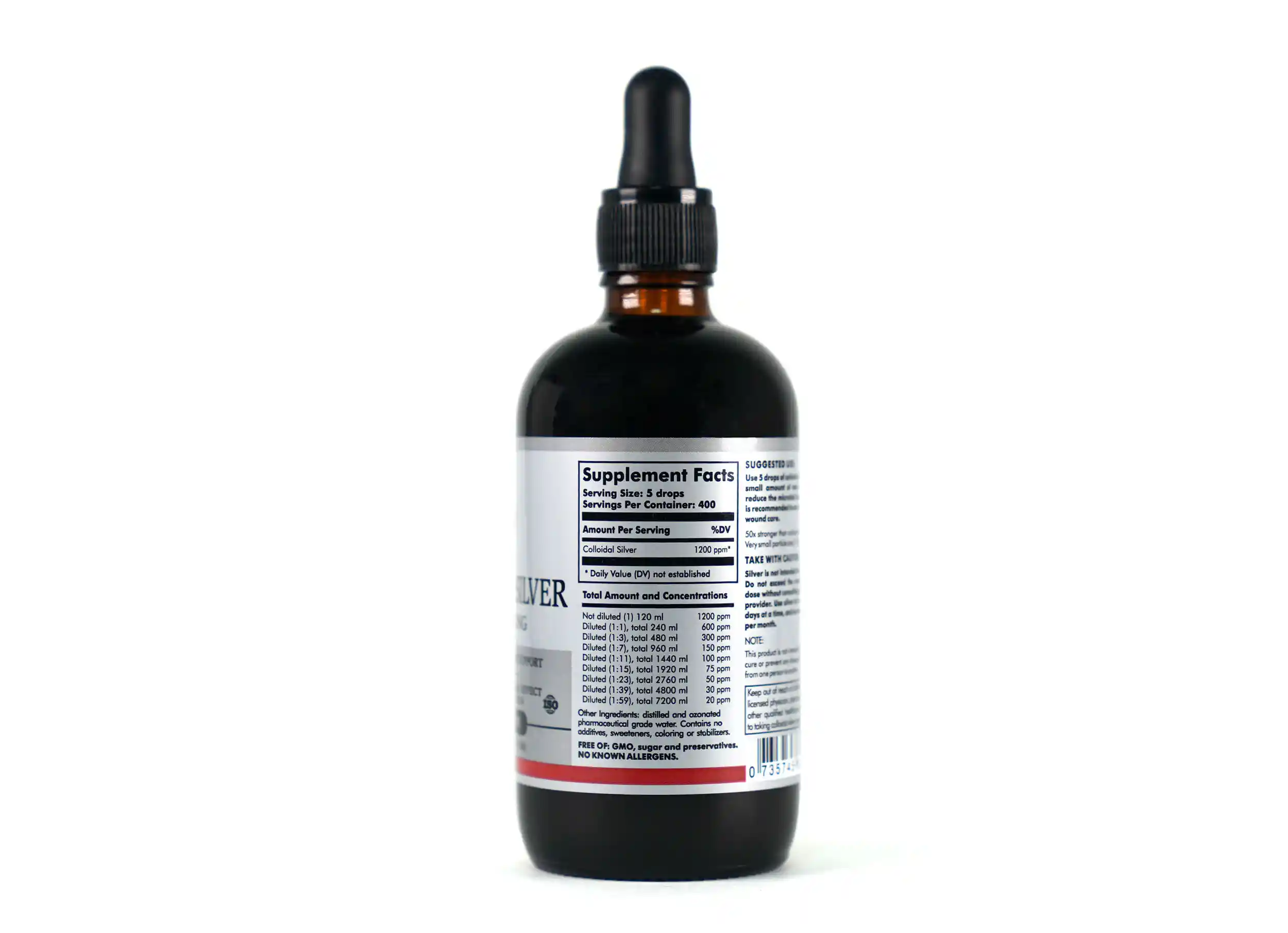 COLLOIDAL SILVER 1200 PPM (ANTI-MICROBIAL CLEANSE)