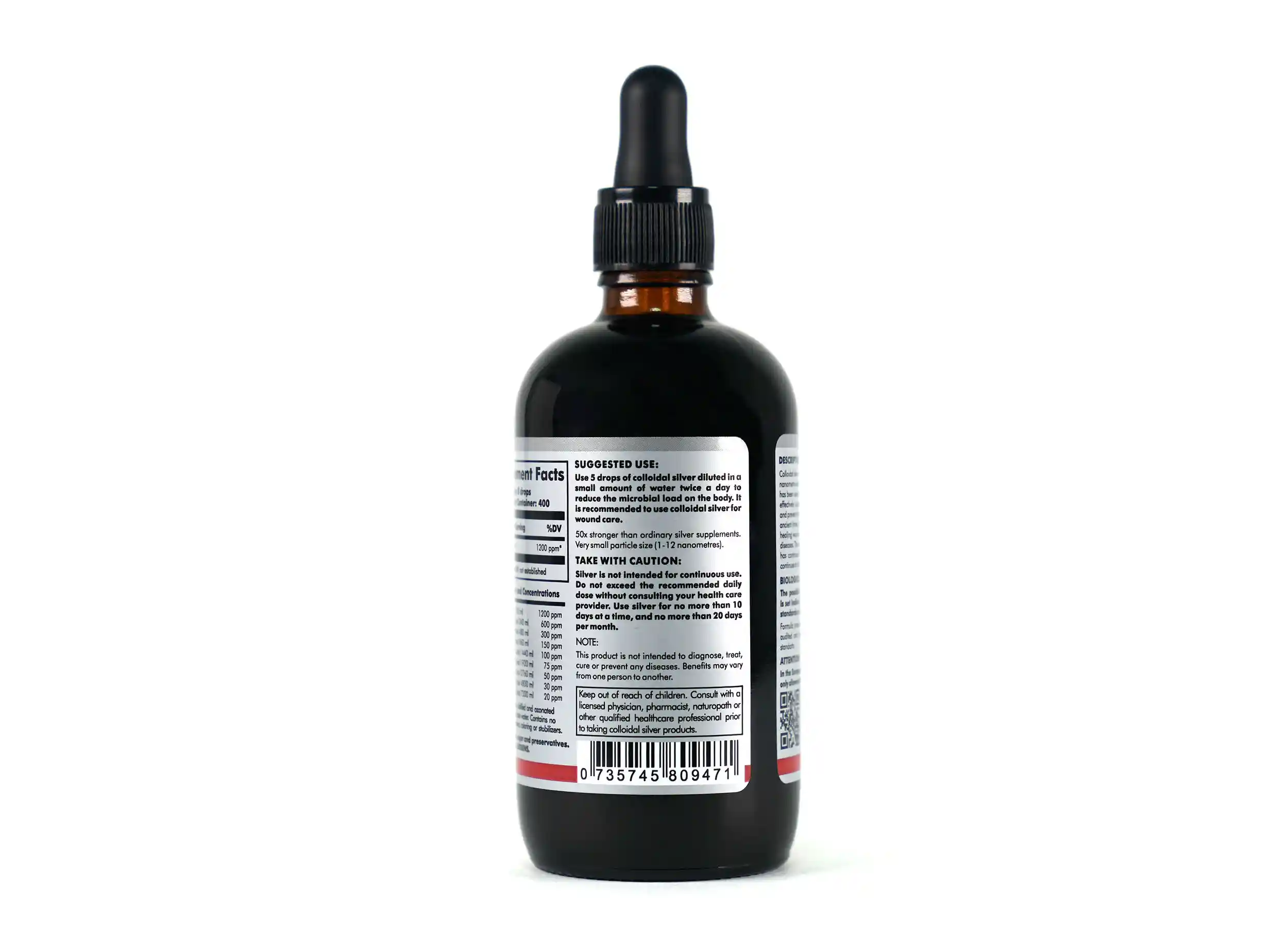 COLLOIDAL SILVER 1200 PPM (ANTI-MICROBIAL CLEANSE)